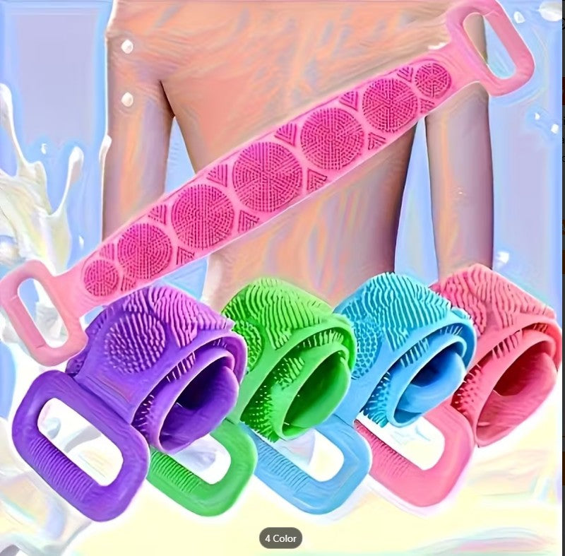 High-Quality Silicone Back Scrubber – Soft Exfoliating Bath Body Brush for Deep Cleaning