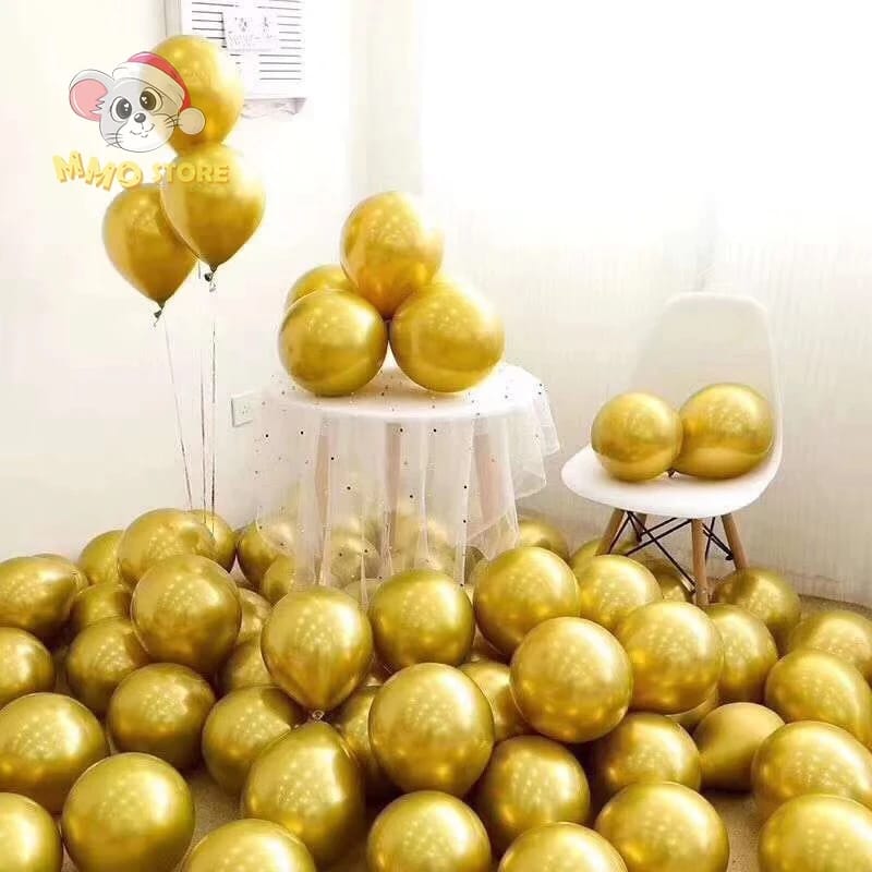 Golden Large Metallic Shiny Balloons