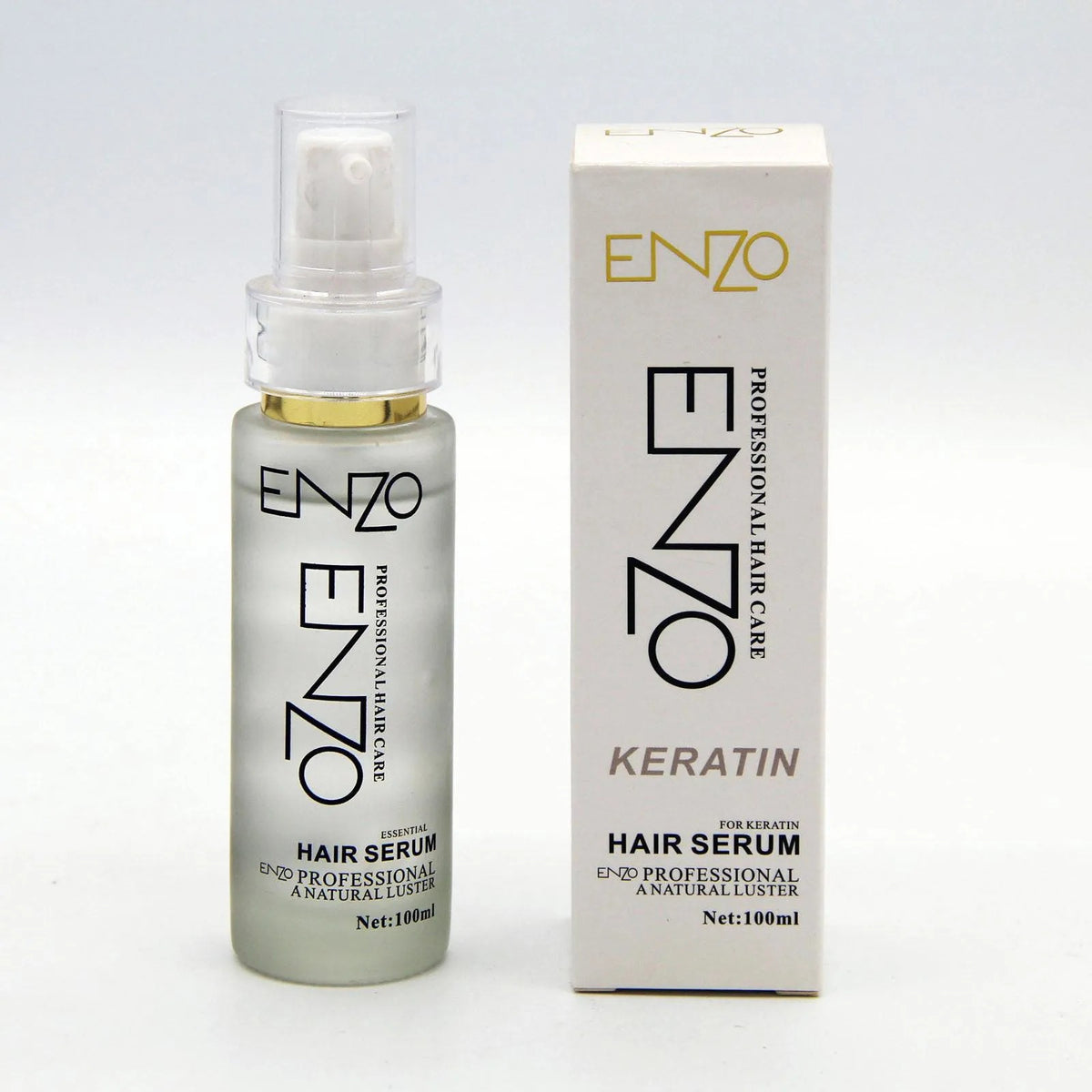 Enzo Keratin Hair Serum 100ml – Professional Hair Care Serum for Smooth, Shiny & Frizz-Free Hair | Repair & Nourish Formula