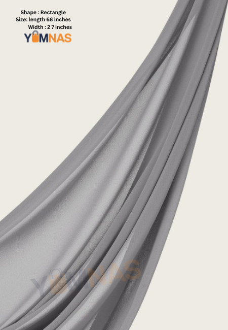 Light Grey Luxury Chiffon Hijab for Women & Girls