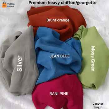 5 BUNDLE HIJAB Luxury Chiffon Hijab for Women & Girls