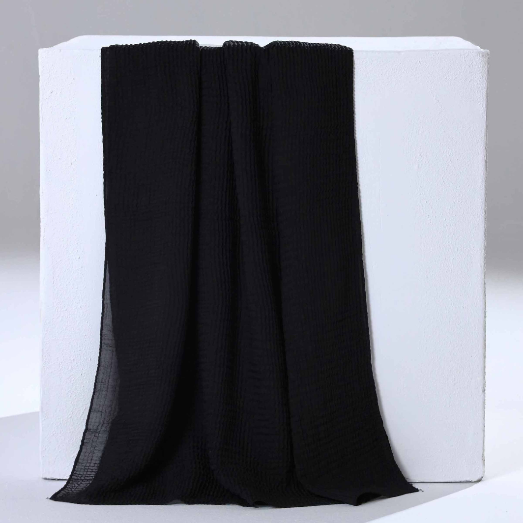 Black Luxury Chiffon scarf for Women & Girls