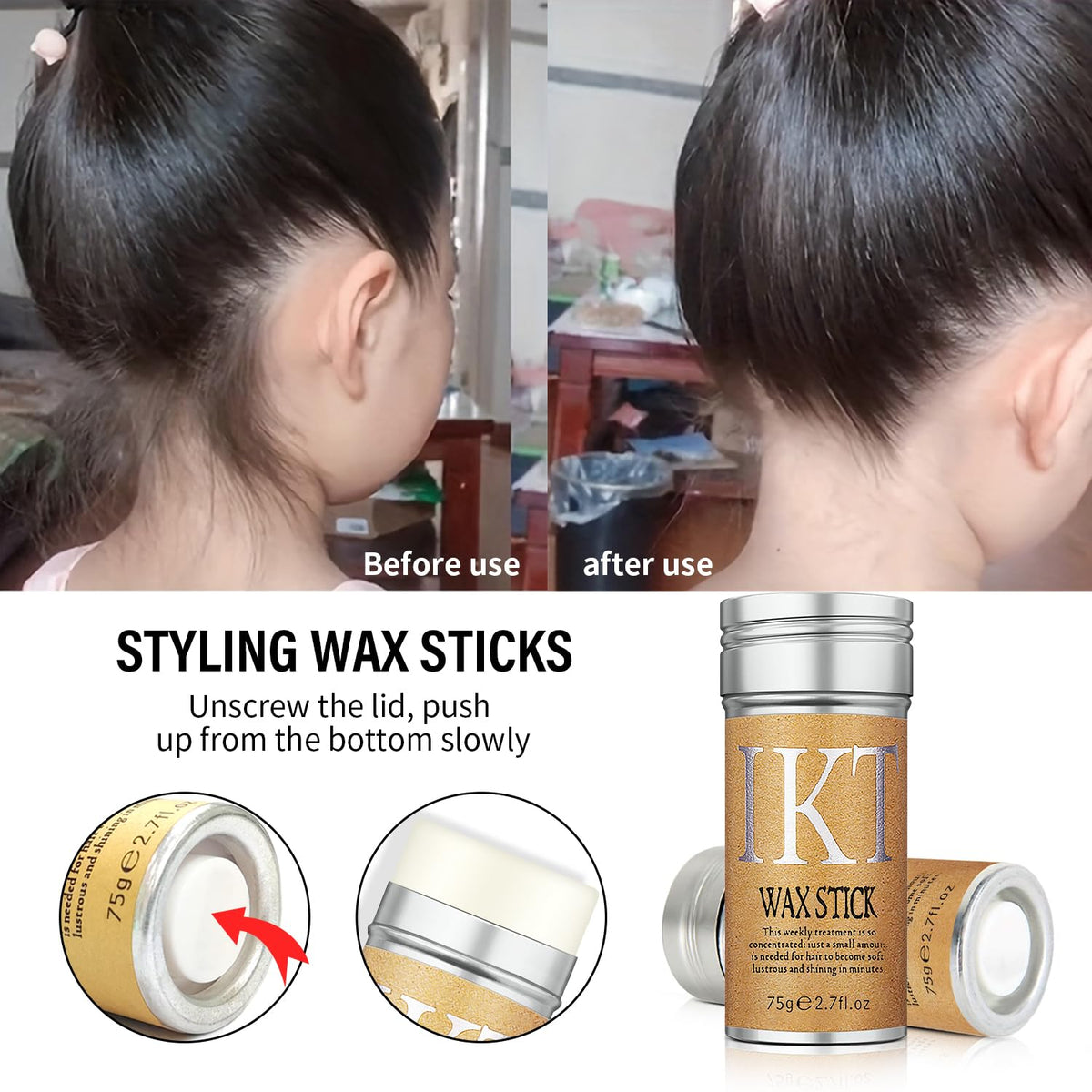 IKT Hair Gel Wax Stick