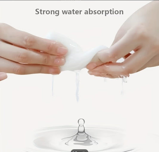Pack of 10 – Magic Travel Cotton Compressed Towels | Expandable Facial Tissue Towels