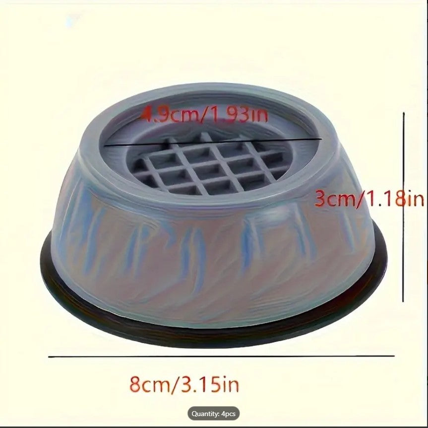 Pack of 4 Anti Vibration Washing Machine Feet Mats
