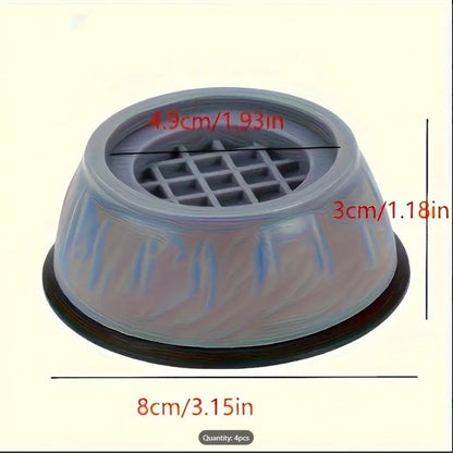 Pack of 4 Anti Vibration Washing Machine Feet Mats