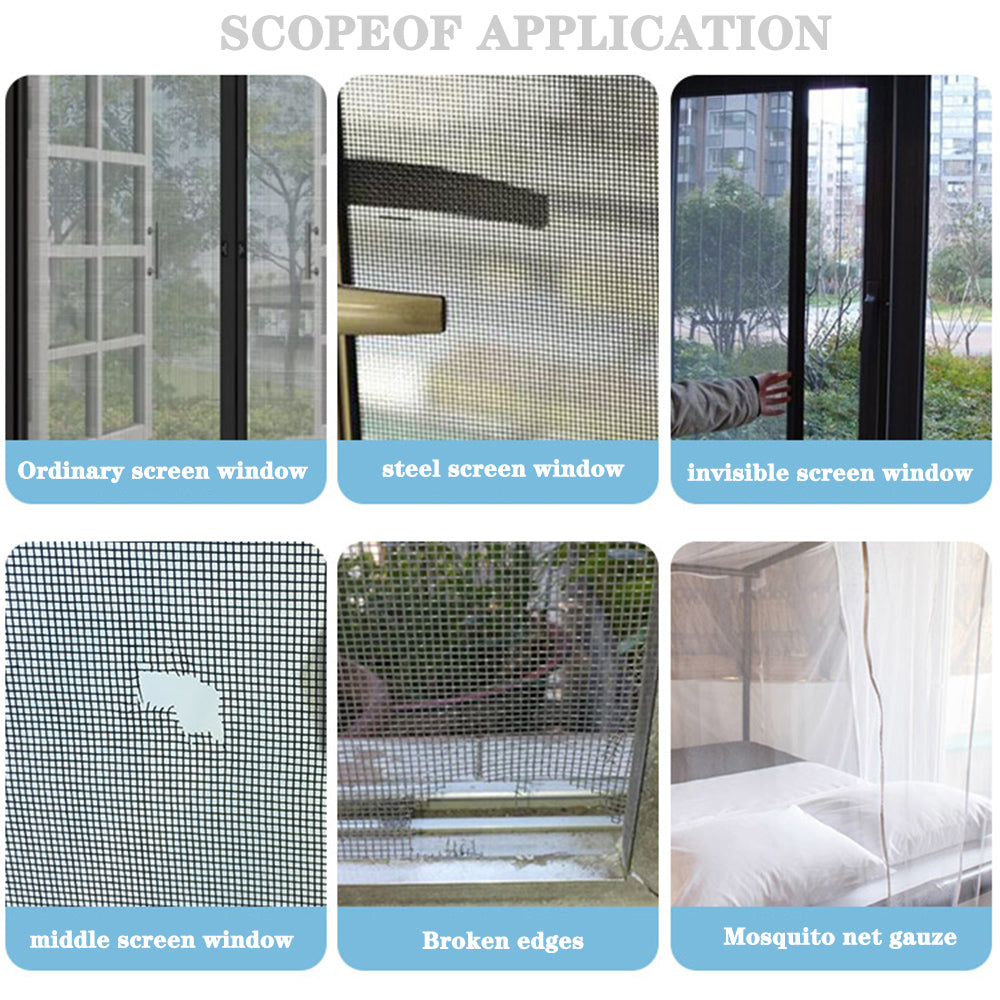 Screen Repair Tape Self-Adhesive Waterproof Mosquito Nets