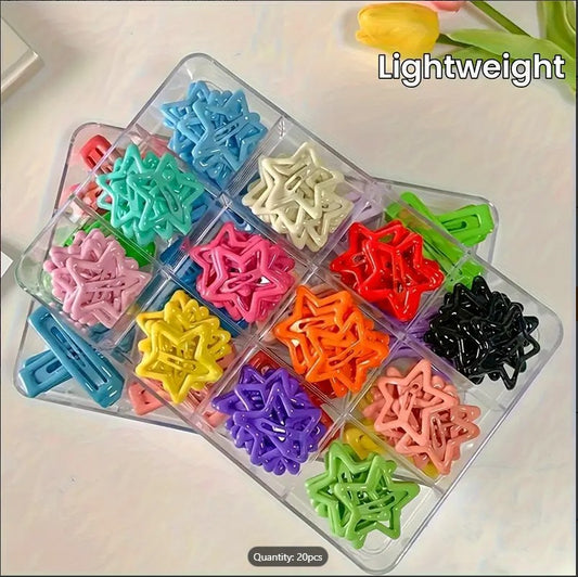 10pcs Colorful Star BB Hair Clips For Girls Children Lovely Hair Decorate Hairpins Barrettes Headwear Kids Hair Accessories
