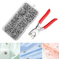 Metal Body Snap Button Kit With Hand Pressure Pliers 50pcs Snaps , Metal Snaps For Sewing, Sewing Snaps For DIY Crafts Clothes Hats.