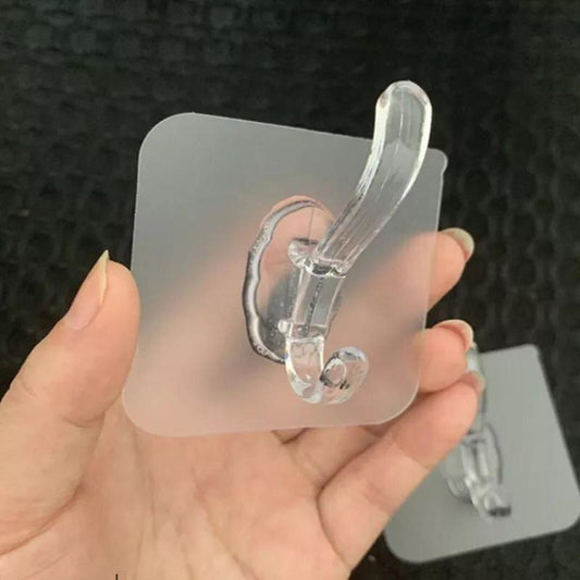Hooks Transparent Strong Self Adhesive Door Wall Hangers Hooks Suction Heavy Load Rack Cup for Kitchen Bathroom