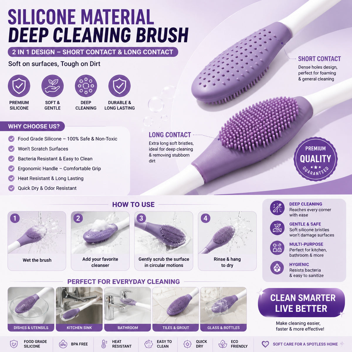 Introducing our Silicone Double Head Mask Brush—a versatile tool for precise mask application and deep cleansing. With dual silicone heads for even distribution and portability, it's your skincare essential for effortless routines.