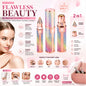 EYEBROW TRIMMER | 2 In 1 PAINLESS BROW SHAVER HAIR REMOVER BATTERY OPERATED EYEBROW TRIMMER FACIAL HAIR REMOVER.