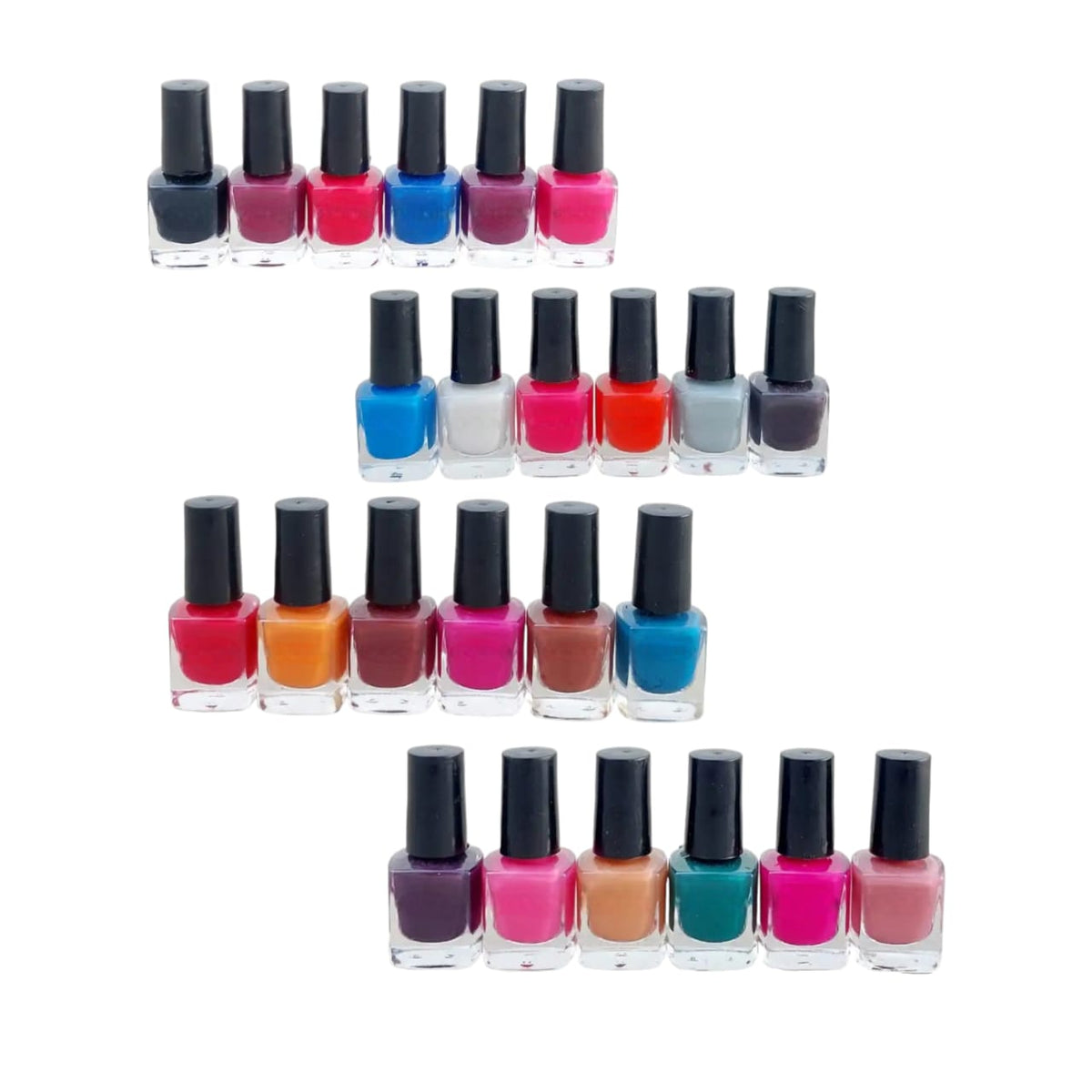 Pack of 24 Piece Peel off Nail Polish Fast Drying Long-lasting Nail Polish Removable