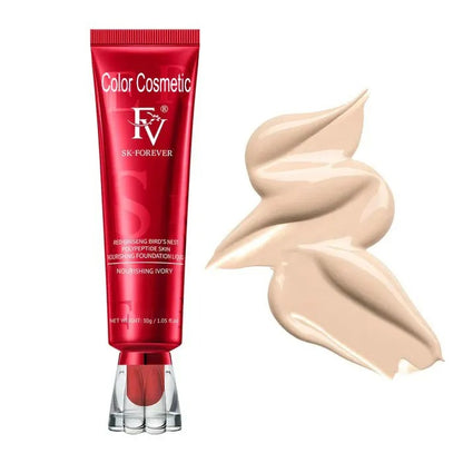 FV Foundation (Ivory) Oil Absorb Liquid Foundation Best Tube Foundation Full Coverage Base 30g