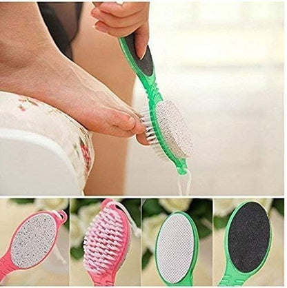 4 in 1 foot filer foot scrubber brush Pedicure scrubber Multi Color Remove dead skin