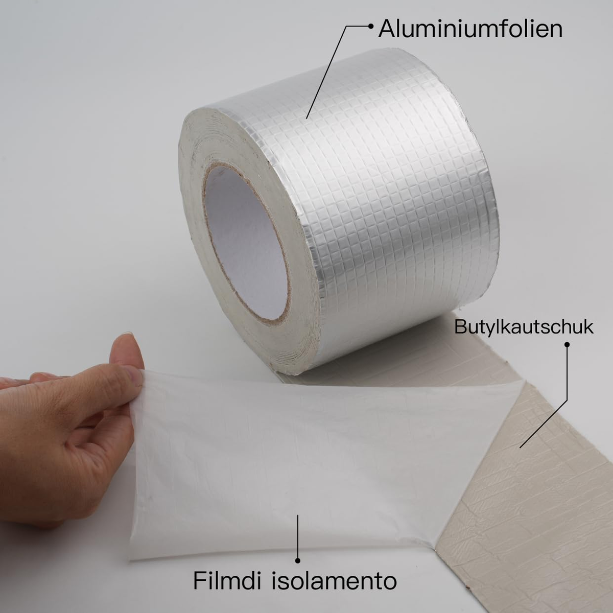 Water Proof Butyl Rubber Aluminum Foil Tape