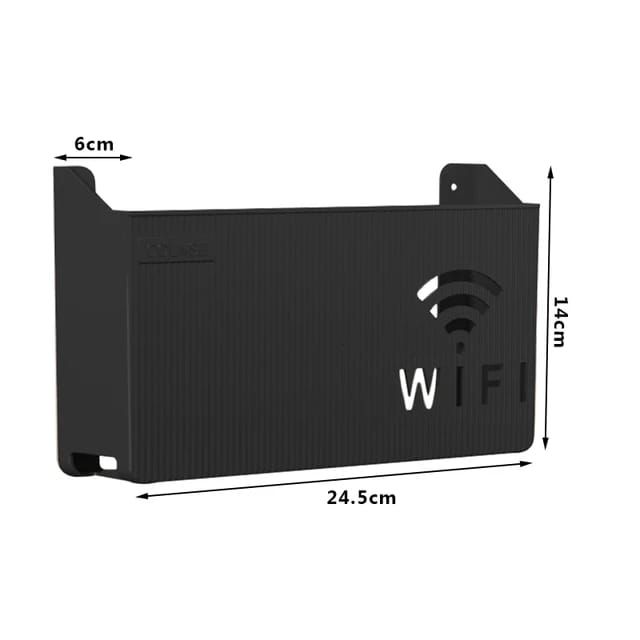 Wall Mounted WiFi Router Holder Box &ndash; Hidden Cable Organizer &amp; Decorative Shelf for Home &amp; Office Short Description: