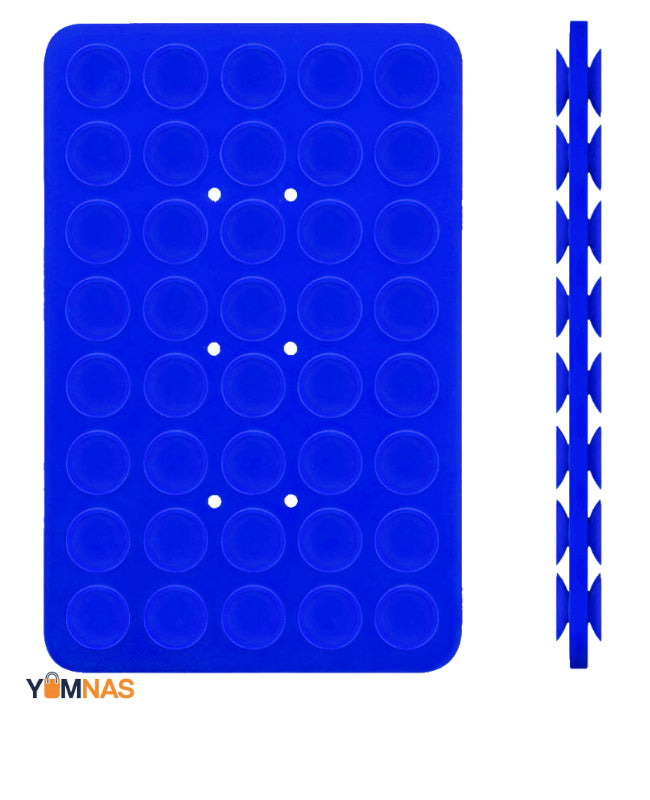 Double Side Silicone Suction Pad Phone Holder Self - Adhesive Rubber Suction Holder Silicon Square Phone Case Silicon Pad For Phone - Compatible With All Mobiles & Tablets