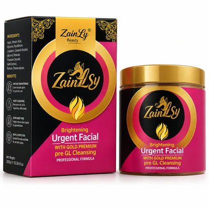 ZainLy Brightening Urgent Facial – Instant Glow & Deep Cleansing Cream for Radiant Skin