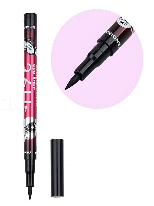 Waterproof Eyeliner Pencil Long Lasting Black Liquid Eye Liner Pen, Smudge Proof & Quick Dry Eye Makeup