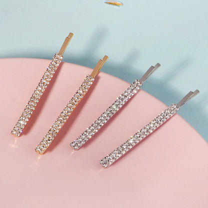2Pcs Crystal Hair Pins for Women | Sparkling Rhinestone Hair Clips | Elegant Hair Barrettes for Party, Wedding & Daily Wear