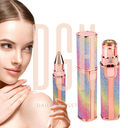 EYEBROW TRIMMER | 2 In 1 PAINLESS BROW SHAVER HAIR REMOVER BATTERY OPERATED EYEBROW TRIMMER FACIAL HAIR REMOVER.