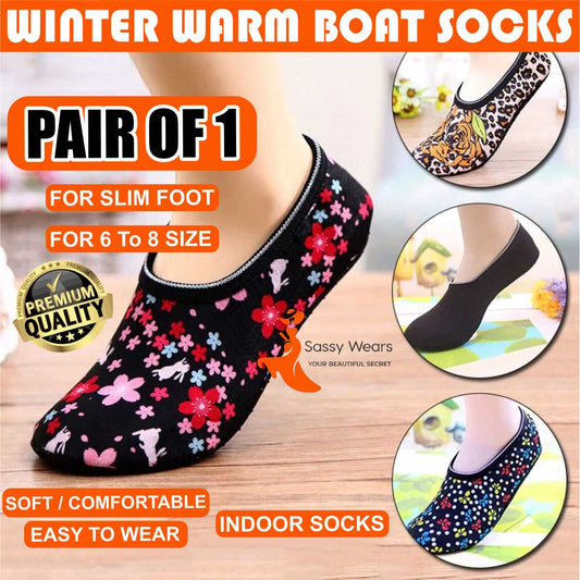 Winter Warm Autumn Boat Socks For Women Men Low Cut Floor Sock