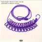180cm Retractable Clothesline with 12 Clips & Hooks – Portable Elastic Laundry Drying Rope, Windproof Travel Clothesline for Indoor & Outdoor Use
