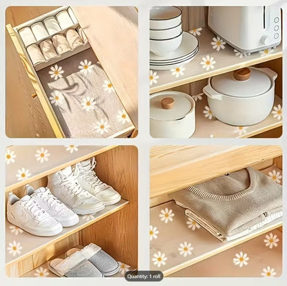 Antibacterial Waterproof Table Cushion & Anti-Slip Kitchen Mat – Multipurpose Drawer Liner, Cabinet Shelf & Table Protector (150cm x 30cm)
