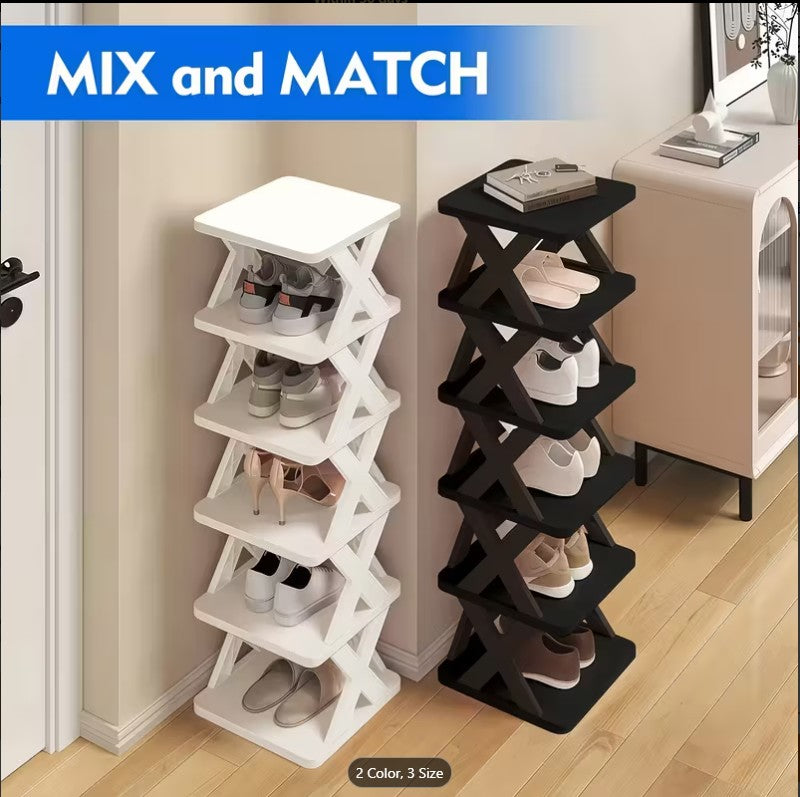 5 Layer X-Shoe Plastic Rack