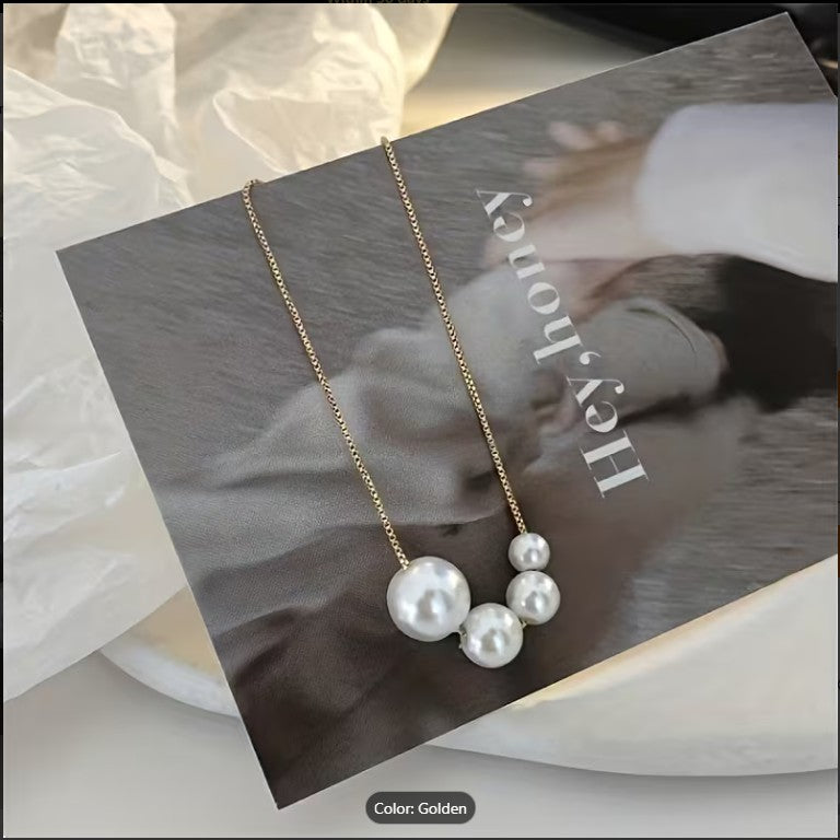 Elegant Pearl Pendant Necklace for Women | Minimal Gold Chain Jewelry