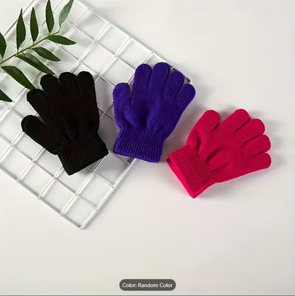 New Winter Men Women Cashmere Knitted Gloves Autumn Hand Warmer