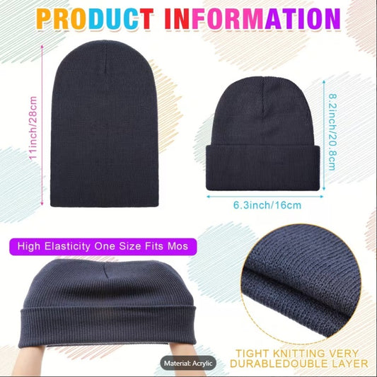 Letter True 10 Colors Casual Beanies for Men Women Fashion Knitted Winter Hat Solid Hip-hop Skullies Hat Bonnet Unisex Cap