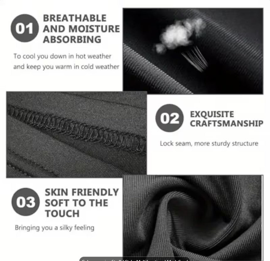 Bikers Breathable Face & Neck Mask – Sun, Dust & Wind Guard