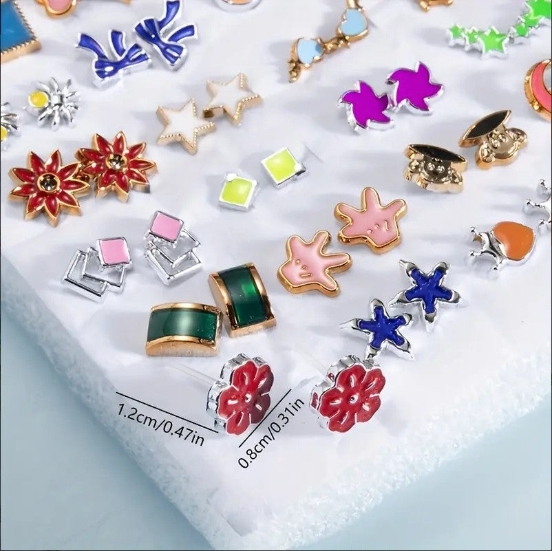 Daily Wear Assorted Minimalist Heart & Flower Earrings for Women, Girls, and Teens