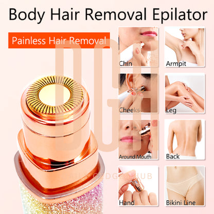 EYEBROW TRIMMER | 2 In 1 PAINLESS BROW SHAVER HAIR REMOVER BATTERY OPERATED EYEBROW TRIMMER FACIAL HAIR REMOVER.