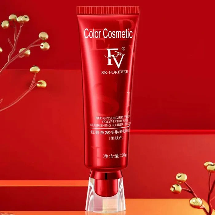 FV Foundation (Ivory) Oil Absorb Liquid Foundation Best Tube Foundation Full Coverage Base 30g