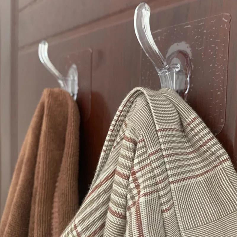 Hooks Transparent Strong Self Adhesive Door Wall Hangers Hooks Suction Heavy Load Rack Cup for Kitchen Bathroom