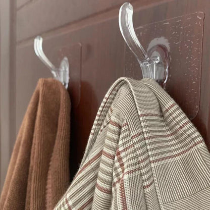 Hooks Transparent Strong Self Adhesive Door Wall Hangers Hooks Suction Heavy Load Rack Cup for Kitchen Bathroom