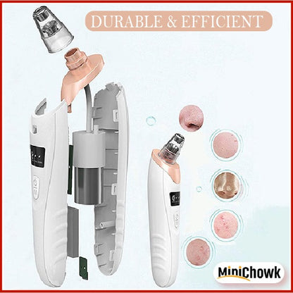 5 in 1 Blackhead Remover Vacuum – Electric Pore Cleaner with 5 Suction Heads, USB Rechargeable Facial Skin Care Tool