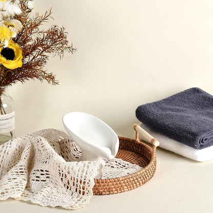 Newstyle Leaf Shape Soap Box Drain Soap Holder