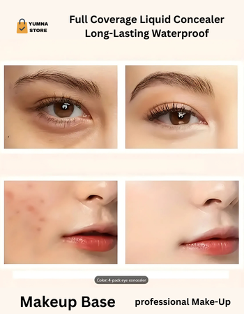 6-Color Waterproof Oil-Control Matte Concealer