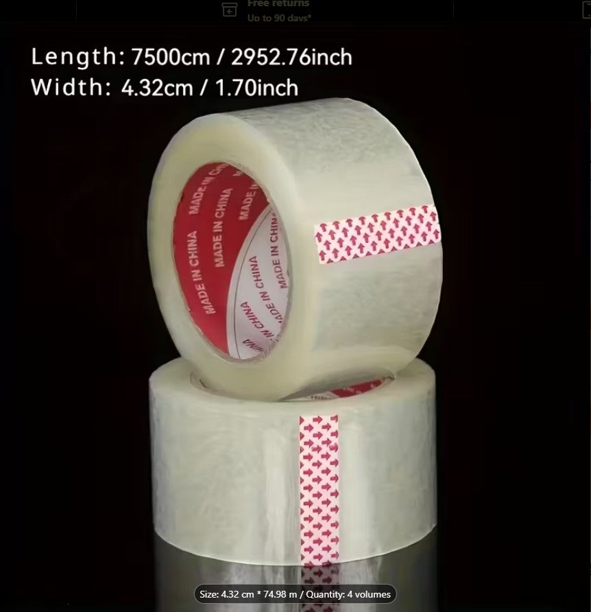 Heavy-Duty Transparent Packaging Tape