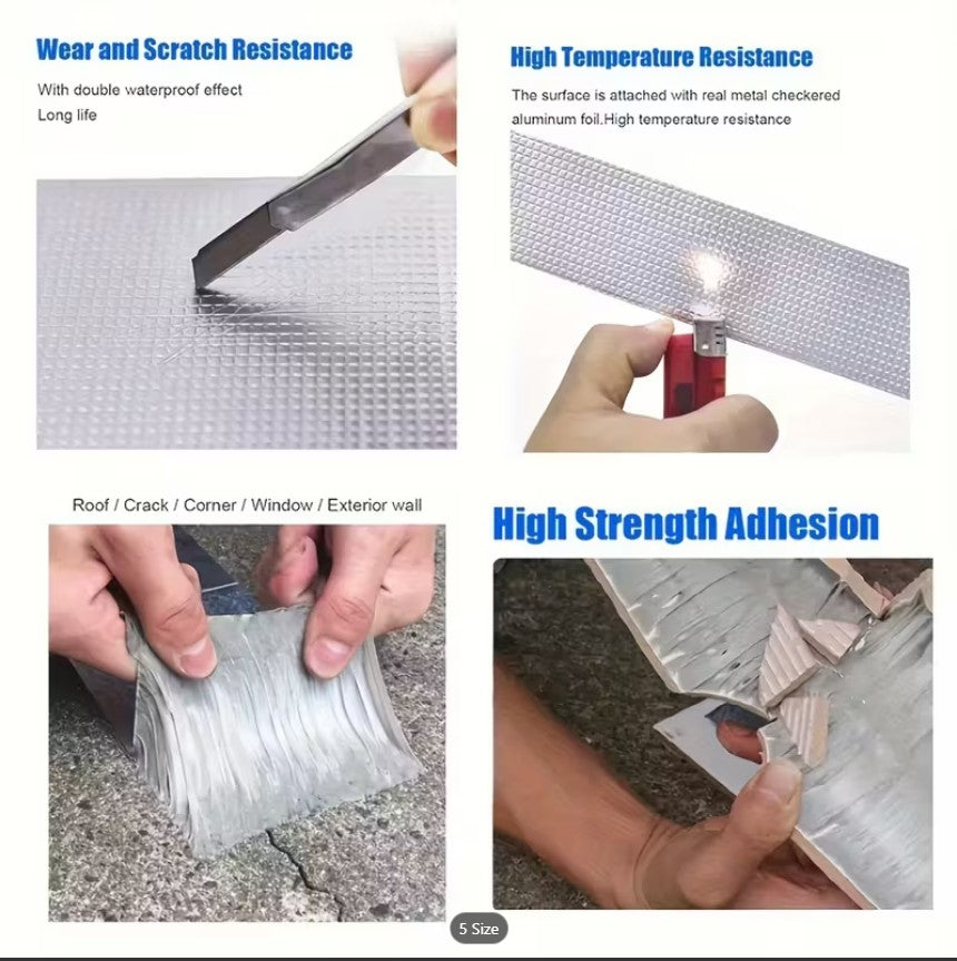 Water Proof Butyl Rubber Aluminum Foil Tape