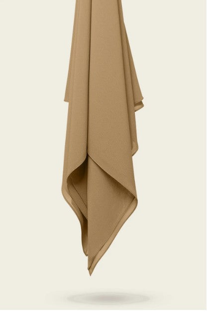 Camel Luxury Chiffon Hijab for Women & Girls