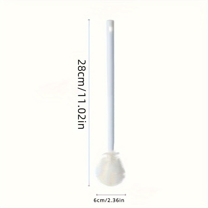 Foldable 360 degree cleaning silicone brush with long handle