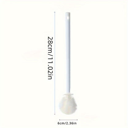 Foldable 360 degree cleaning silicone brush with long handle