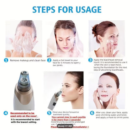 4 in 1 Derma Suction Facial SPA Blackhead Remover Machine