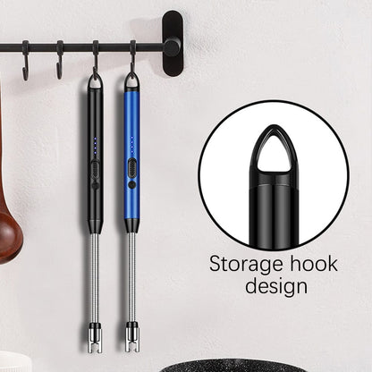 Electric Arc USB Rechargeable Flameless Arc Lighter Flexible and Windproof for Candles, Hiking, Camping, Kitchen, Fireplaces 360 degree free rotation