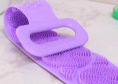 Silicone Body Scrubber Bath Belt For Men And Women Exfoliating Back Washer Shower Strap With Massage Nubs